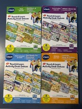 Vtech Touch  Learn Activity Desk Deluxe Expansion Pack Lot of 4 Preschool