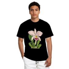 Cattleya gaskelliana Unisex Cotton T-Shirt (Made in USA) Orchid Tee