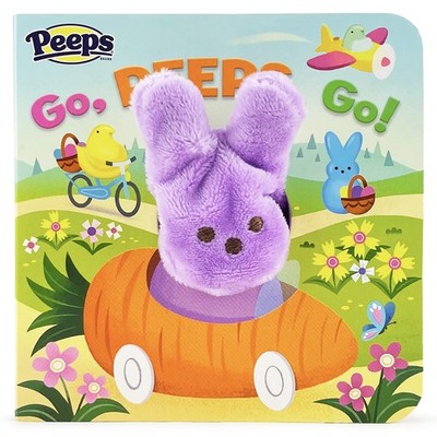 Go, Peeps, Go! Peeps Finger Puppet Board Book Easter Basket Gifts or Stuffer...