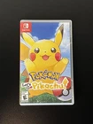 *TESTED* Pokemon Let's Go Pikachu Nintendo Switch Game 2018 Complete in Case CIB