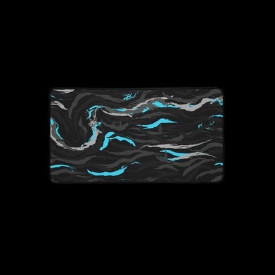 Aqua Brush Dark Blue Desk Mat 12x18, 12x22, 16x32
