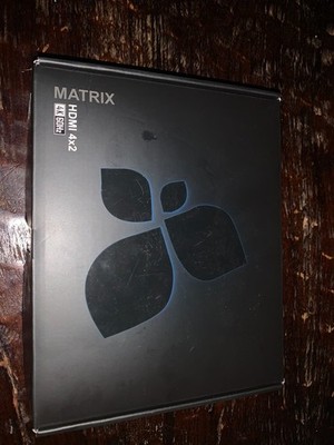 Portta Matrix HDMI 4x2 Switch Splitter Audio Extractor w/ Remote   4K 60Hz