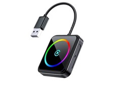 Adaptador Inal mbrico CarPlay / Android Auto USB - Receptor Bluetooth 5.0 RGB