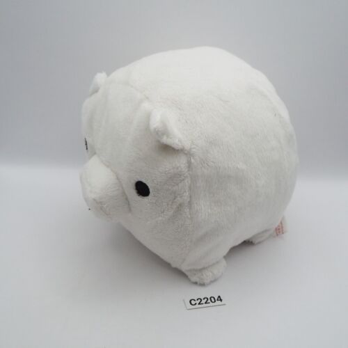 Monokuro Boo weißes Schwein C2204 San-x Plüsch 6 Zoll gebraucht Trödel Stofftier Puppe Japan