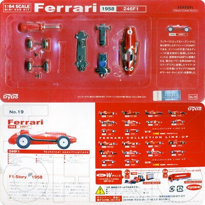 Ferrari 246 F1 #4 Mike Hawthorn 1958 French GP KYOSHO DyDo 1:64 post 801 156 f2