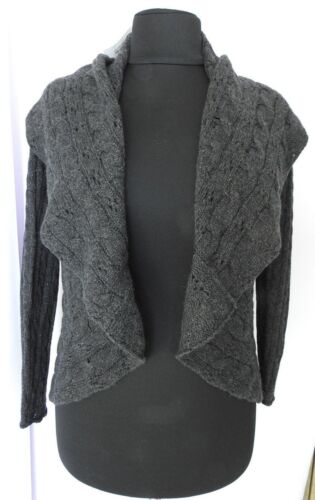 NUEVO CON ETIQUETAS 100% Cachemira Bloomingdales Crochet Cable Tejido Círculo Cárdigan Suéter $295 - Imagen 2 de 11