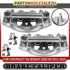 2x Rear Left & Right Disc Brake Calipers for Chevy Silverado GMC Sierra 3500 HD