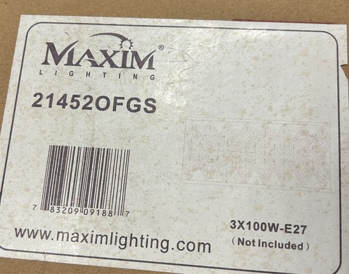 Maxim Light 3-Light Ceiling Light 21452OFGS - Picture 2 of 2