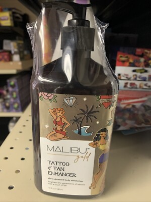 Advanced Full Body Moisturizer with Tattoo and Tan Enhancers by Malibu 18 fl oz.