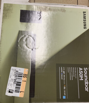   Samsung 2.1 Ch Soundbar 290W Wireless Subwoofer Black A50M, Distressed Box  