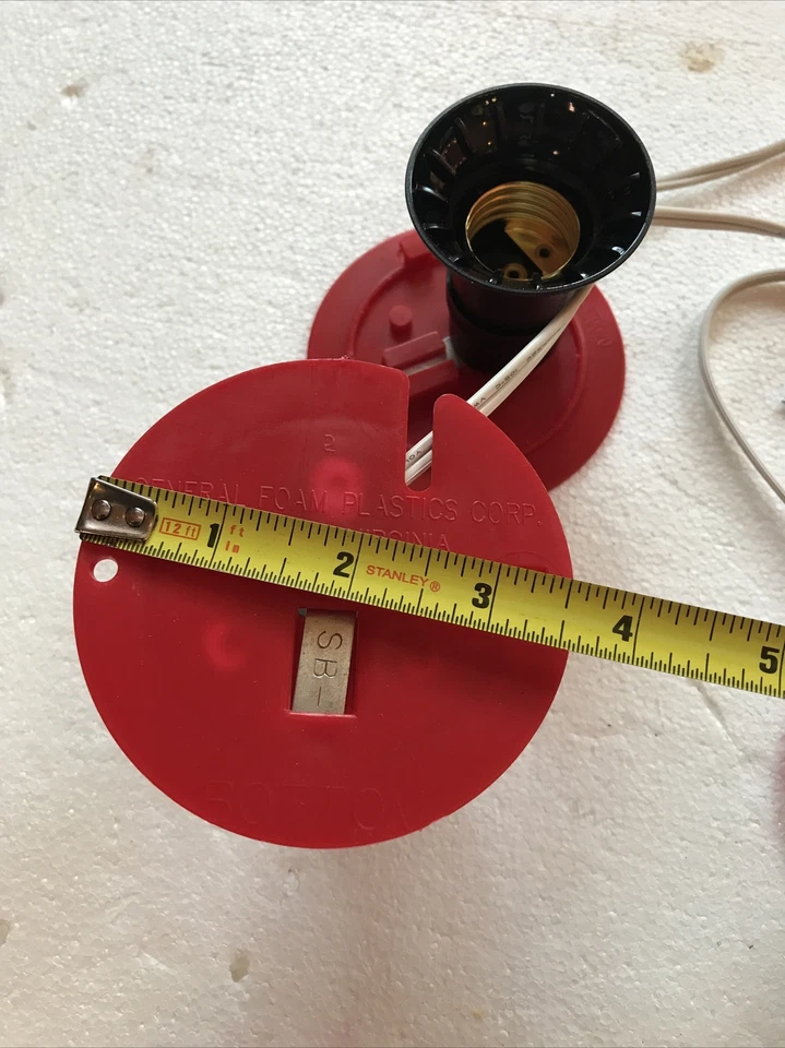 Molde soplado cables de luz rojo tamaño completo enchufe espuma general NUEVO LOTE DE 3 VENTA Foto 4 de 4