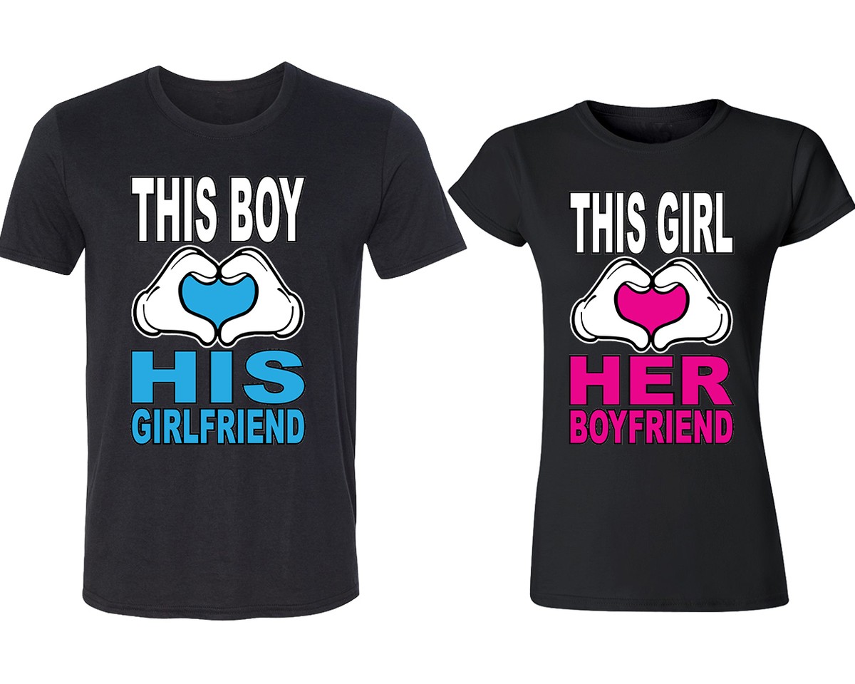 This Girl Love Her Boyfriend Couple TSHIRT This Boy Love His Girlfriend  Couple M