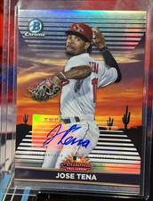 2022 Topps Bowman Chrome JOSE TENA Arizona Fall League AUTO /100 Guardians
