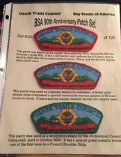 MINT CSPs Ozark Trails 90th Anniversary Set 2000 SA-16,17 And 18 W/certificate