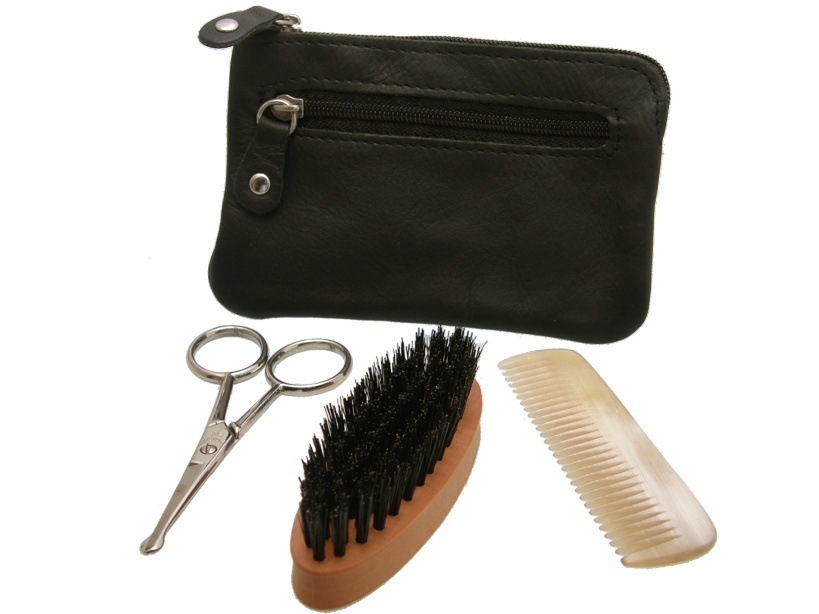 Kit Complet Soin De Barbe Dr. Dittmar (Allemagne) - Brosse, Peigne, Ciseaux, Shampoing - Neuf