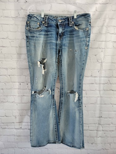 Miss Me Womens Mid Rise Easy Boot Denim 