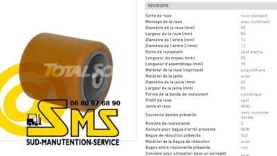 Still Exv Galet 85 85 90 12 MM Niederhubwagen Hubwagen Elektrisch Teile