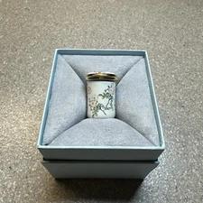 Halcyon Days Enamels Small Royal Horticultural Society Screw Top Trinket Box