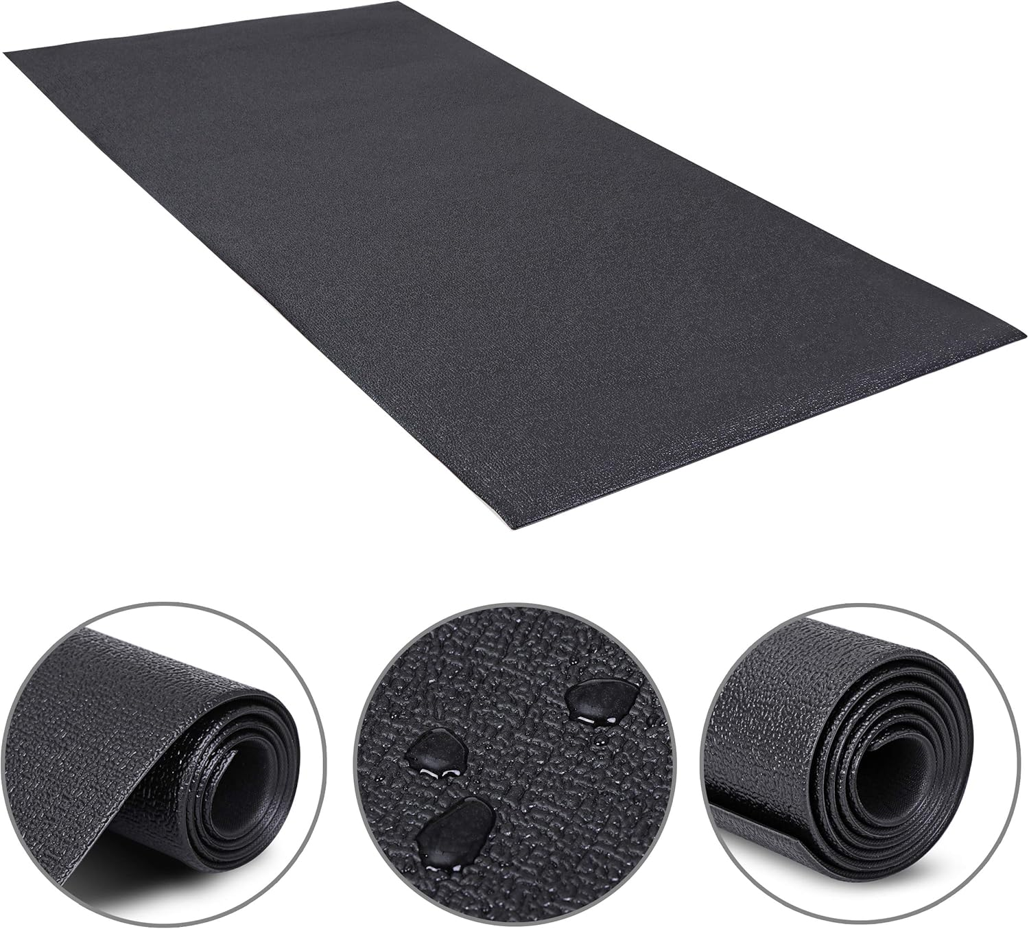 5x2.5ft Treadmill Mat High Density Non Slip Exercise Equipment Pad for Bike