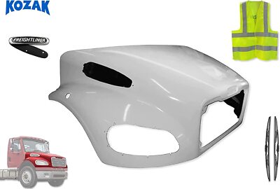 Freightliner M2 106 Hood Fiberglass Shell PLUS ACCESSORIES | eBay