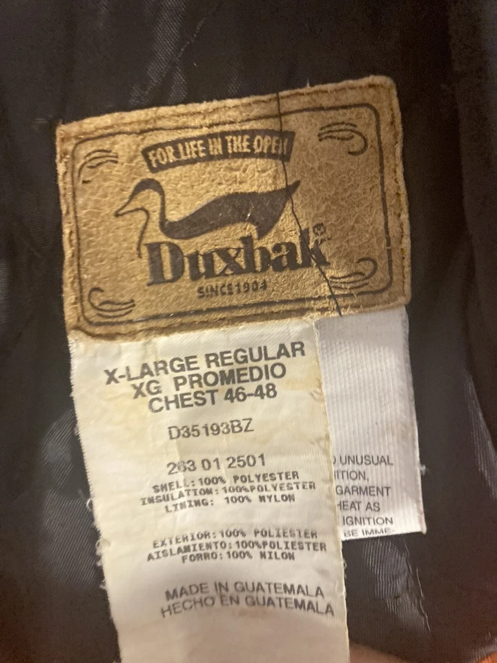 Duxbak Orange Men's Hooded Vintage Hunting Jacket Size XL Reg 46-48 D35193BZ - Image 2 of 4