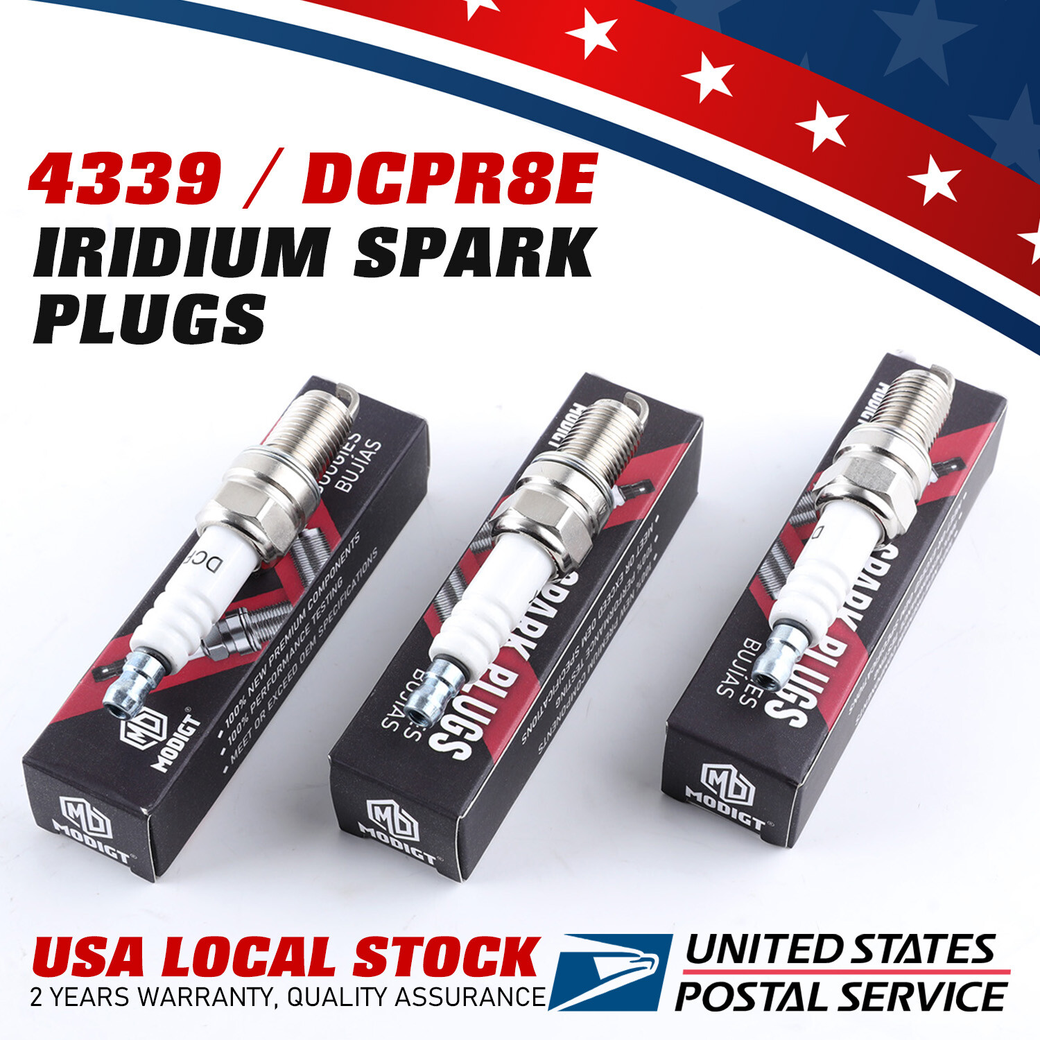 Enhance Engine Performance For NGK 4339 / DCPR8E, OEM Spark Plugs Set 6pcs NEW