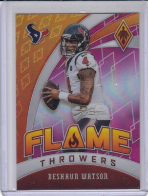 DESHAUN WATSON 2020 Panini Phoenix Flame Throwers Pink #9 173/199 Texans