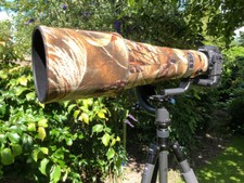 Nikon 400mm f2.8 Fl VR Neoprene Mimetico Protezione Obiettivo Cover: Vari