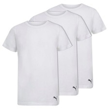 New PUMA 3 Pack Boys' Classic Crew Neck T-Shirt