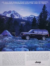 1999 Jeep Cherokee Sport Vintage Original Print Ad 8.5 x 11"