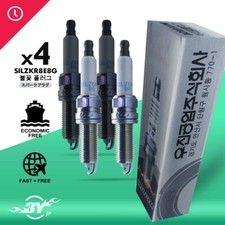 4PC New Iridium Spark Plugs SILZKR8E8G For Hyundai Tucson 1.6L KIA 17-19, Turbo
