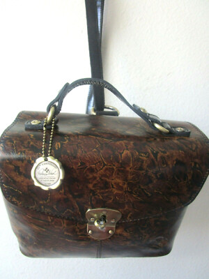 Nwt Patricia Nash fine leather back pack animal Animal Print Leather Backpack Patricia Nash Sinclair Medium  main image 3