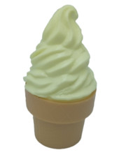 Play Food Soft Serve Vanilla Ice Cream Cone New