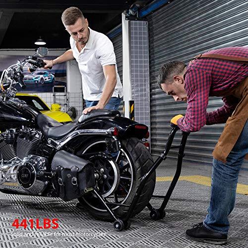 Elevador de rueda trasera universal para moto deportiva carrete basculante soporte de paddock - Imagen 5 de 6