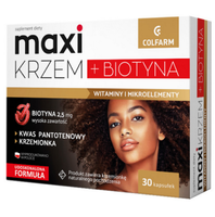 Maxi Krzem 30 Kaps. Haut Haare NäGel Silizium Biotin Zink Vitamine