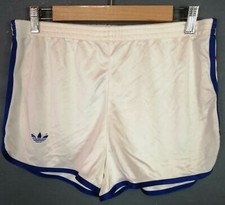 RARE VINTAGE OLD RETRO MEN ADIDAS FRANCE NATIONAL SHORTS PANTALONES SIZE L LARGE