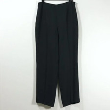 Carlisle Black High Rise Pleated Career Dress Pants Trousers Size 10