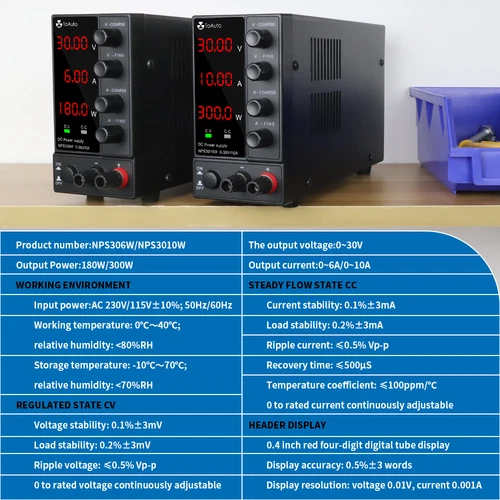 Adjustable DC Bench Power Supply 30V 5A/6A/10A LED Precision Lab Variable UK - Picture 5 of 24