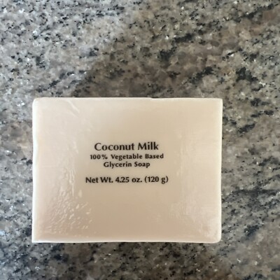 Coconut Milk 100% Vegetable Based Glycerin Soap 120 g