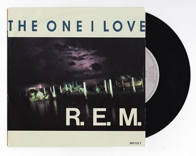 R.E.M. The One I Love 7'' VINYL SINGLE Netherlands Maps And Legends Live REM +0 V