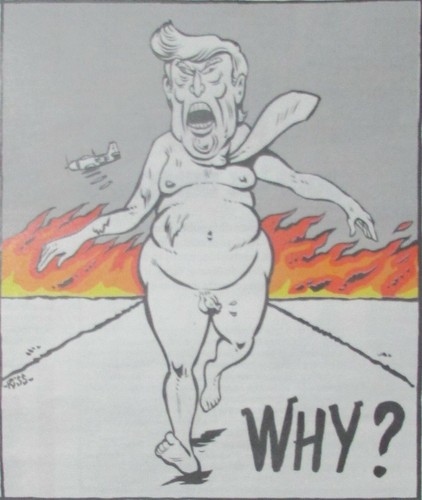 CHARLIE HEBDO #1487 January 2021 BIDEN PRESIDENT CARTOON TRUMP WHY? - Picture 2 of 2