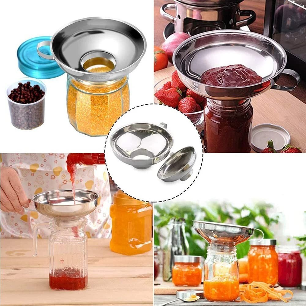 2 Pack Mason Jar Funnel Canning Funnel For Wide And Regular Jars