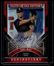2015 Panini Elite Extra Edition Carl Wise Aspirations Die Cut Auto 51/100