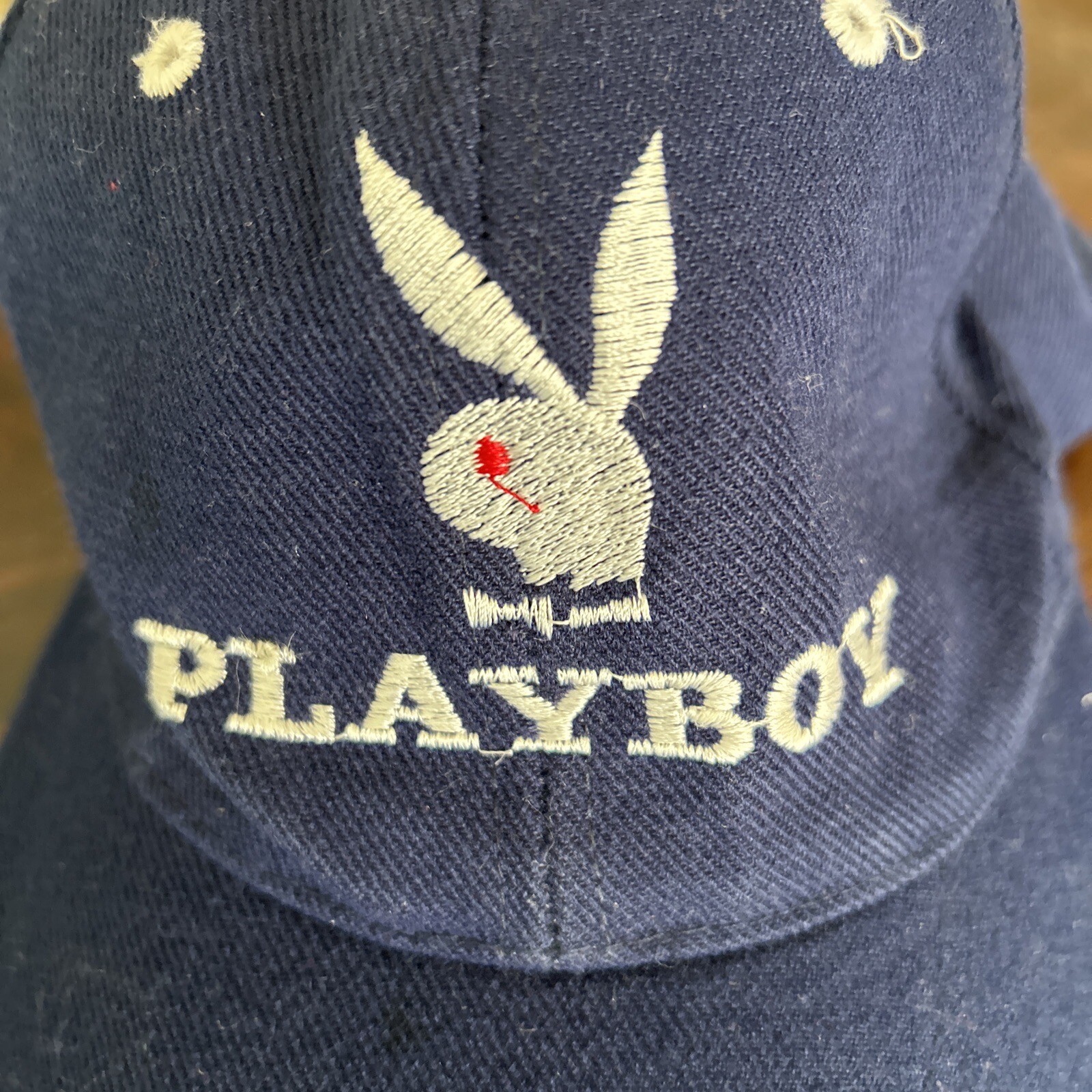 Playboy Hat Cap Strapback Blue Baseball Cotton Bu… - image 2