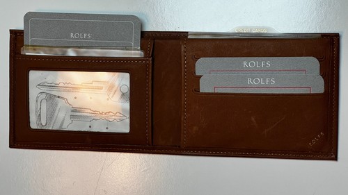 Portafoglio uomo Rolfs Designer Collection pelle bovina morbida attacco carte NUOVO - Foto 4 di 9
