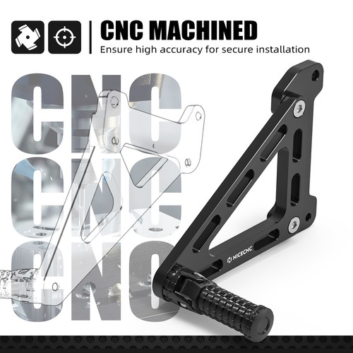 NICECNC Rear Set Passenger Foot Peg Set For KTM EXC EXCF XCW 150-500 2024-2025 - Picture 6 of 11