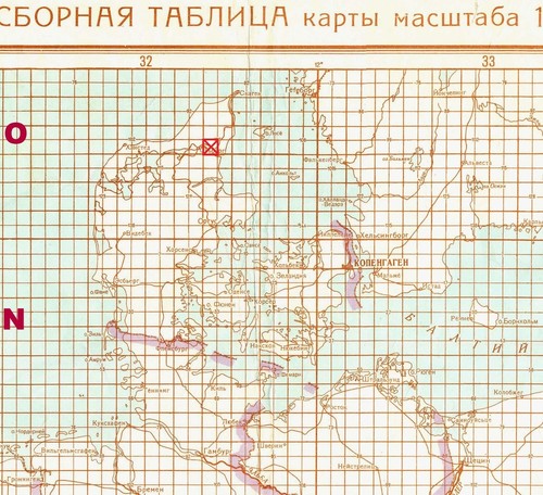Mapa topográfico militar soviético ruso - VESTER HASSING (Dinamarca), edición 1961 - Imagen 5 de 5