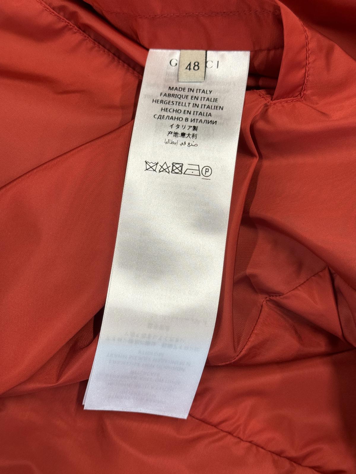 Gucci Monogram Rain Jacket Navy Red - image 6