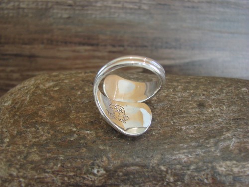 Anillo ajustable de plata esterlina y coral indio navajo - Belin - Imagen 5 de 5
