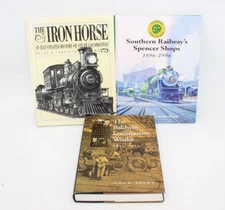 Train Books Locomotives Iron Horse Lot of 3 Baldwin Works Spencer Railway Shops